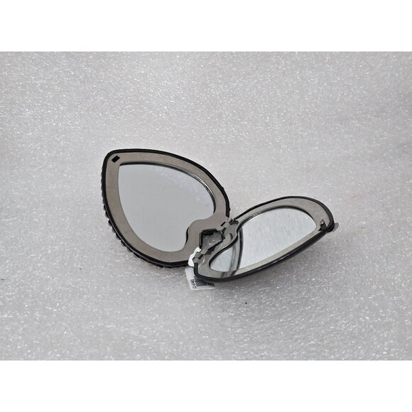 Fashion Box Fashion Mirror Heart-Shaped Rhinestone Compact Mirror - Picture 4 of 4